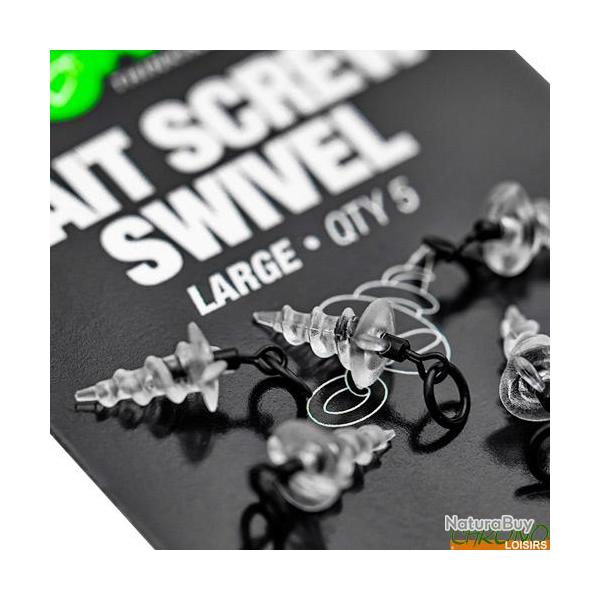 Vis  Appts Korda Bait Screw Swivel Large (par 5)