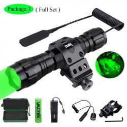Lampe montage + interrupteur + chargeur USB 18650 - Type 3 (Green)