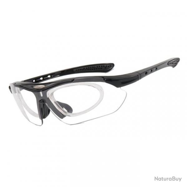 Lunettes anti-impact tactique Ulltrafit OS - Black Transparent