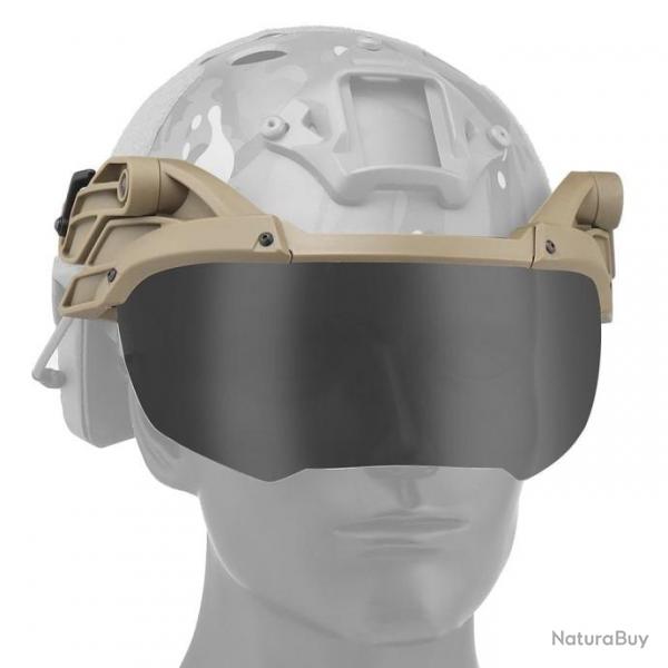 Lunettes casque rabattable KD Tactical - Tan