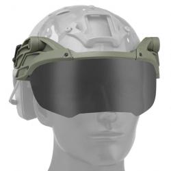 Lunettes casque rabattable KD Tactical - Vert OD