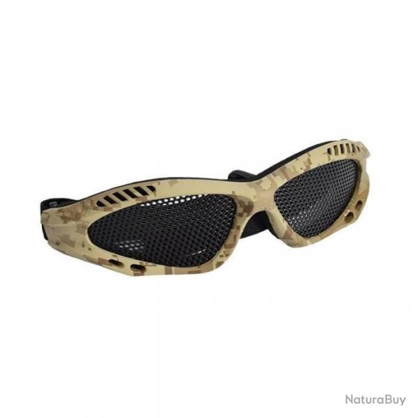 Lunettes protection mtallique SNAirsoft - Digital Desert