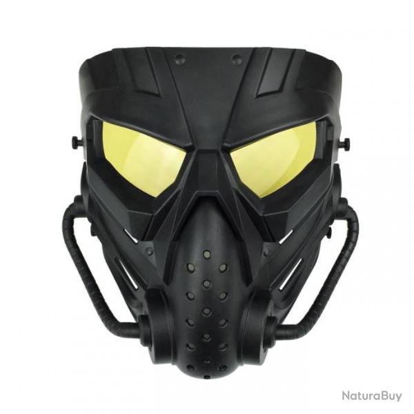 Masque intgral Airsoft Cobat Air War - Noir (yeux jaune)