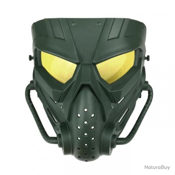 Masque intgral Airsoft Cobat Air War - Vert (yeux jaune)