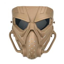 Masque intégral Airsoft Cobat Air War - Marron (yeux noir)