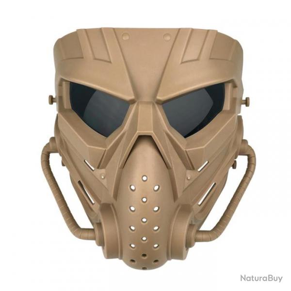 Masque intgral Airsoft Cobat Air War - Marron (yeux noir)