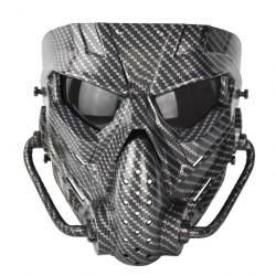 Masque intégral Airsoft Cobat Air War - Gris (yeux noir)