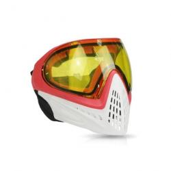 Masque intégral anti-buée F1 FMA - Rouge - Blanc (lunettes jaune)