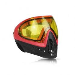 Masque intégral anti-buée F1 FMA - Rouge - Noir (lunettes jaune)