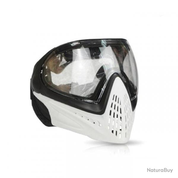 Masque intgral anti-bue F1 FMA - Blanc - Noir (lunettes transparent)