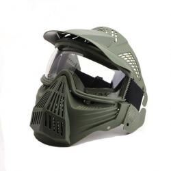 Masque intégral anti-buée Protector OS - Ranger vert (lunettes transparent)