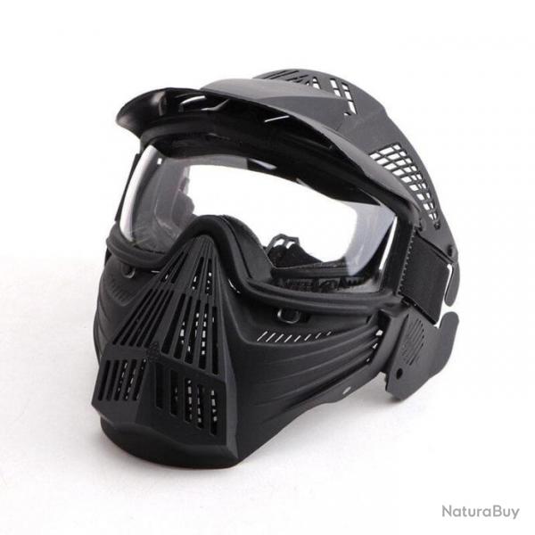 Masque intgral anti-bue Protector OS - Noir (lunettes transparent)