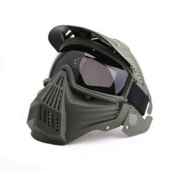 Masque intégral anti-buée Protector OS - Ranger green (lunettes noir)