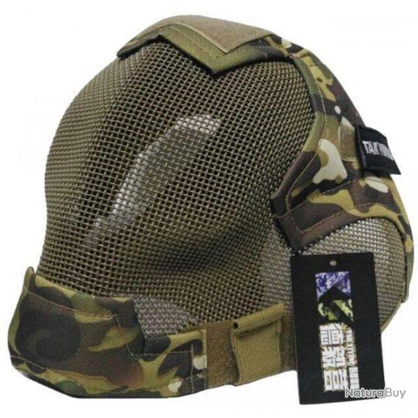 Masque intgral grille acier V6 TAK - Multicam 2