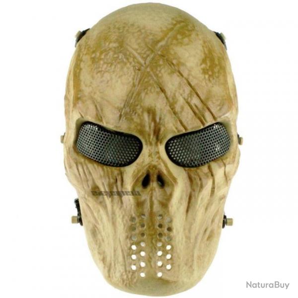 Masque intgral protection Airsoft USG - Jaune