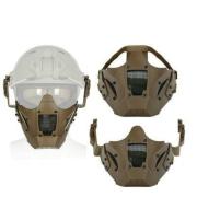 Masque Maille Airsoft - Demi-Visage Avec Protection Auditive