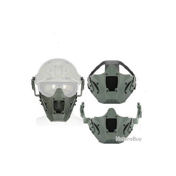 Masque Iron Warrior MA-95 connecteur - Gris