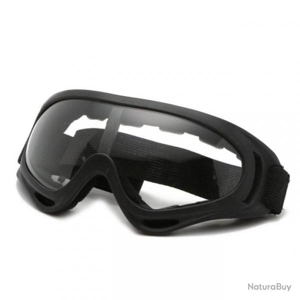 Masque protection Paintball/Airsoft Ultrafit OS - Black Transparent