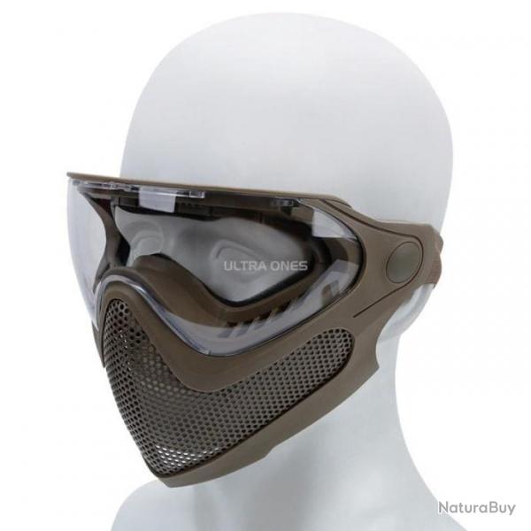 Masque protection rsistant SGS Tactical - Marron