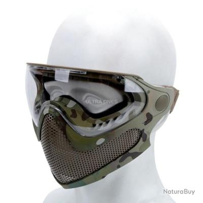 Masque De Protection Airsoft Krakman - Camo - Neuf Sous Blister