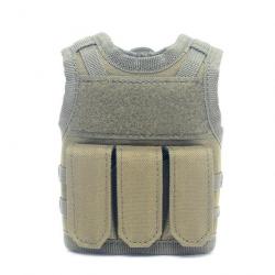 Mini gilet Molle bouteille réglable - Ranger green