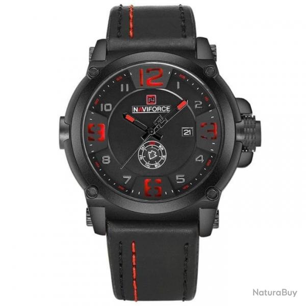 Montre Extractor NaviForce noir/rouge