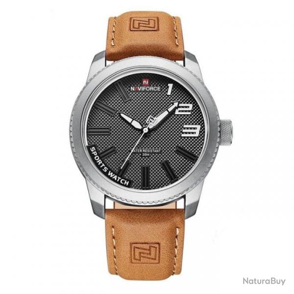 Montre NAVIFORCE NF9222L argent/tan