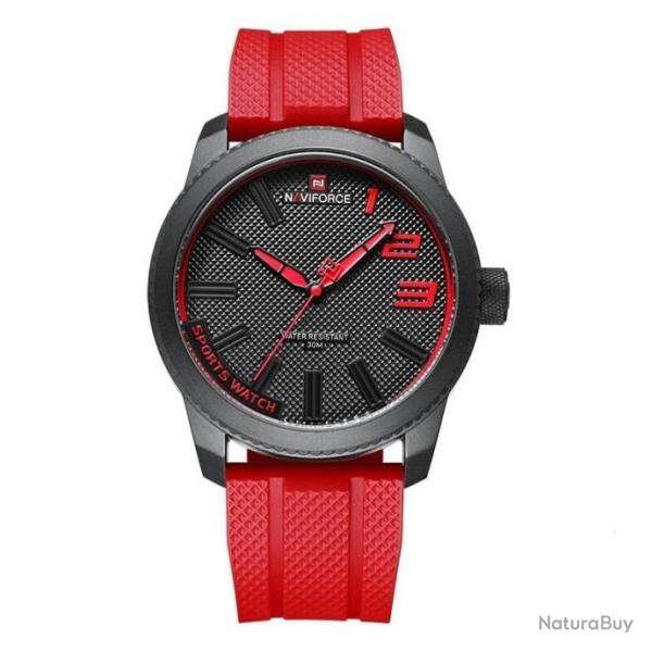 Montre NaviForce NF9222L silicone rouge