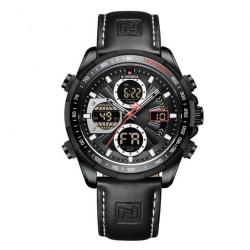 Montre TachMeter étanche NAVIFORCE noir