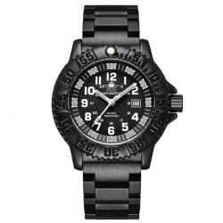 Montre tactique tube lumineux Nato ADI - Acier noir