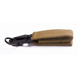 Mousqueton crochet clé Molle EDC - Tan