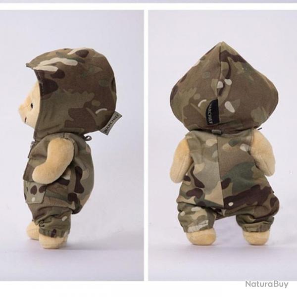 Ours peluche vtement camo dtachable - Garon