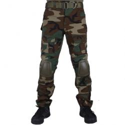 Pantalon cargo militaire BDU avec genouillères - S