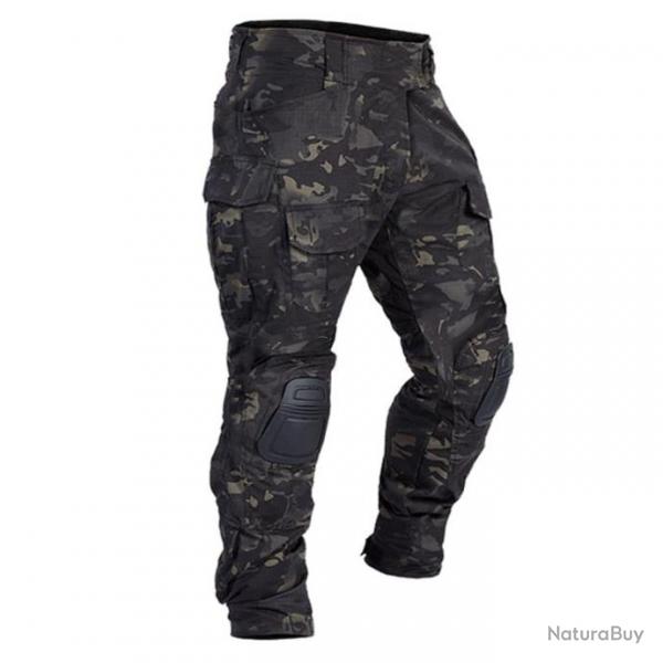 Pantalon combat genouillres OTS - Multicam noir / S (55kg-65kg)