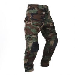 Pantalon combat genouillères OTS - Woodland / S (55kg-65kg)