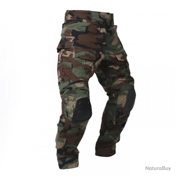 Pantalon combat genouillres OTS - Woodland / S (55kg-65kg)