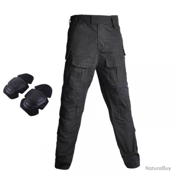 Pantalon combat Warrio Tactical Swat - Noir / M 60-70kg