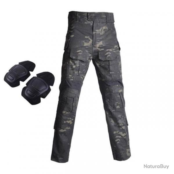 Pantalon combat Warrio Tactical Swat - Multicam noir / XL 75-85kg