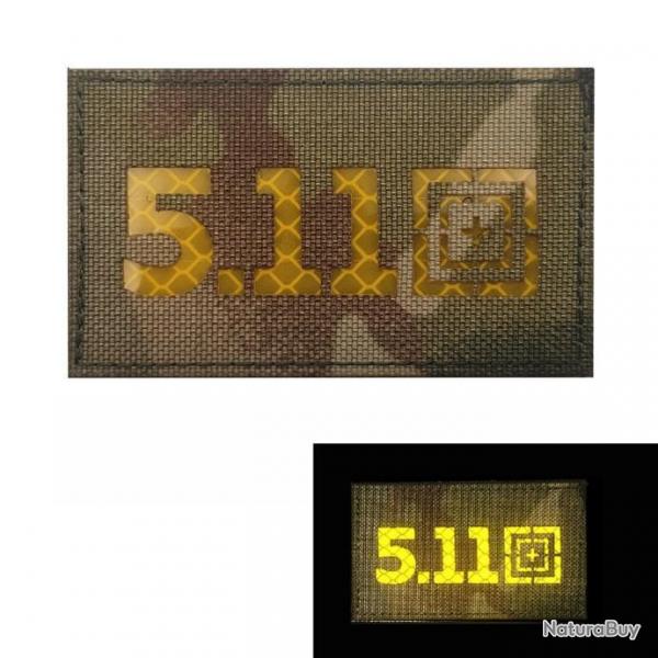 Patch 5.11 PVC IR rflchissant - Reflective12  8x5cm