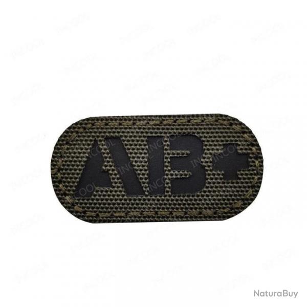 Patch A+ B+ AB O+ rflchissant - Reflective Green AB