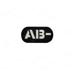 Patch A+ B+ AB O+ réfléchissant - Glow In Dark AB Neg