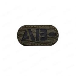 Patch A+ B+ AB O+ réfléchissant - Reflective Green ABN