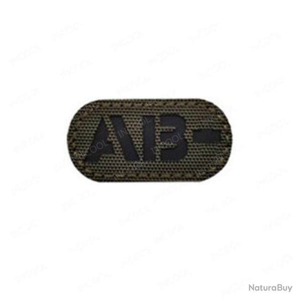 Patch A+ B+ AB O+ rflchissant - Reflective Green ABN