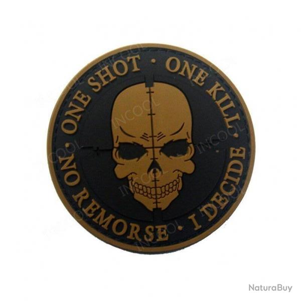 Patch brod emblme militaire PVC - 13 PVC 8CM Pas de boucle