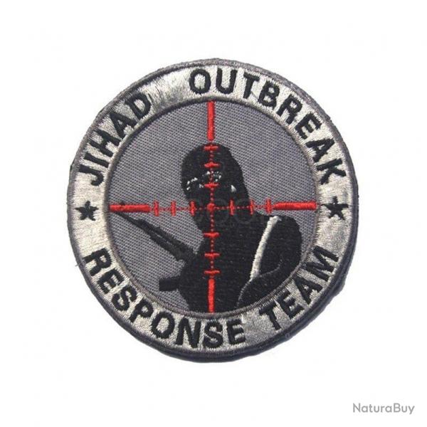 Patch brod emblme militaire PVC - 18 Broderie 7.5 cm
