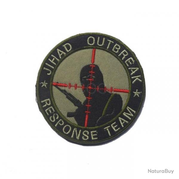 Patch brod emblme militaire PVC - 19 Broderie 7.5 cm