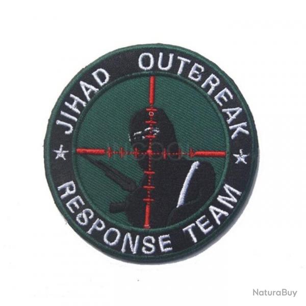 Patch brod emblme militaire PVC - 21 Broderie 7.5 cm