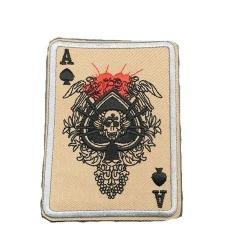 Patch carte Skull Poker - iron on 5