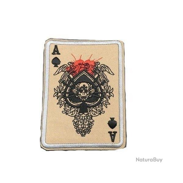 Patch carte Skull Poker - iron on 5