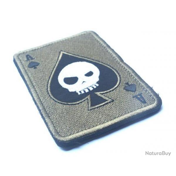 Patch carte Skull Poker - hook loop